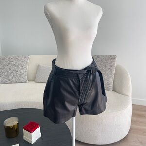 Iro leather shorts size 40 $795
